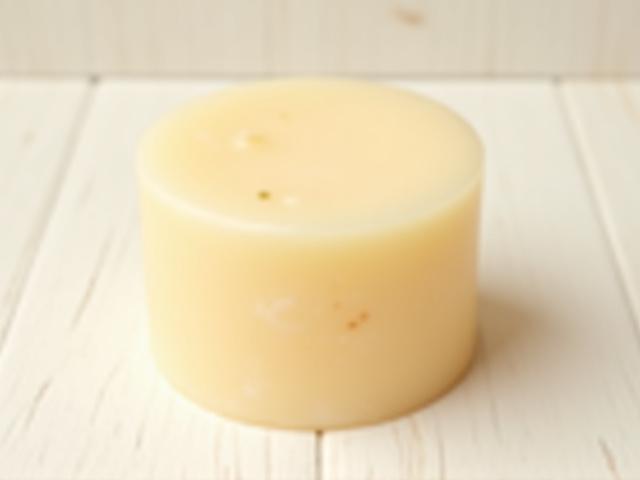 Solid Hydrating Argan & Shea Conditioner Bar, unpackaged and ready for use.