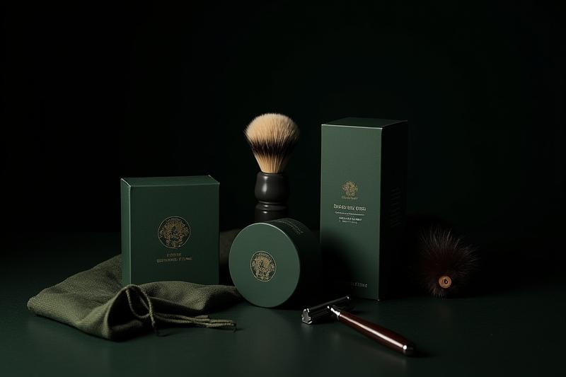 Geraldine Potoker men's grooming essentials with masculine packaging and subtle natural elements